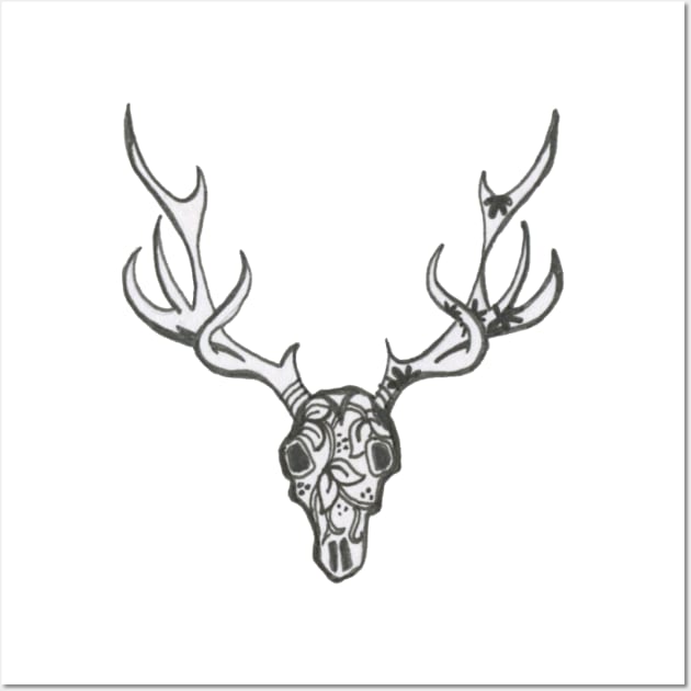 Deer Skull Wall Art by Bollocks